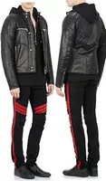 regular balmain jeans printemps summer 2016 hommes bm929- rouge noir